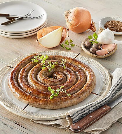 French-Style Pork Sausage Coil